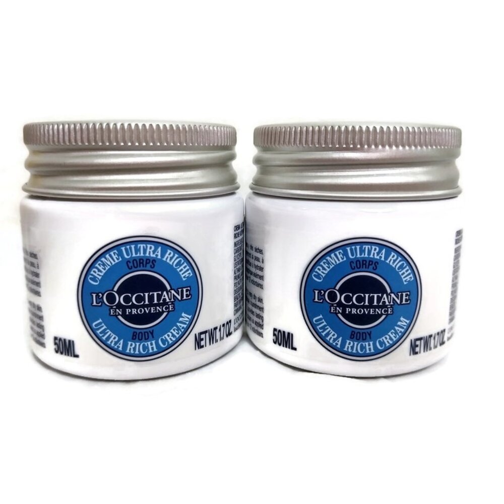 L'Occitane Ultra Rich Body Cream 50ml X 2 (Total 100ML) NEW